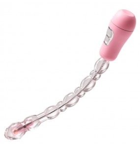 MizzZee - Transformable Anal Vibrating Beads (Battery - Pink)